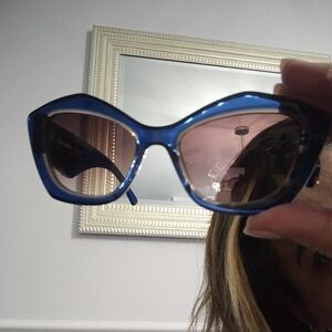 Karl Lagerfeld Black and Gold Sunglasses